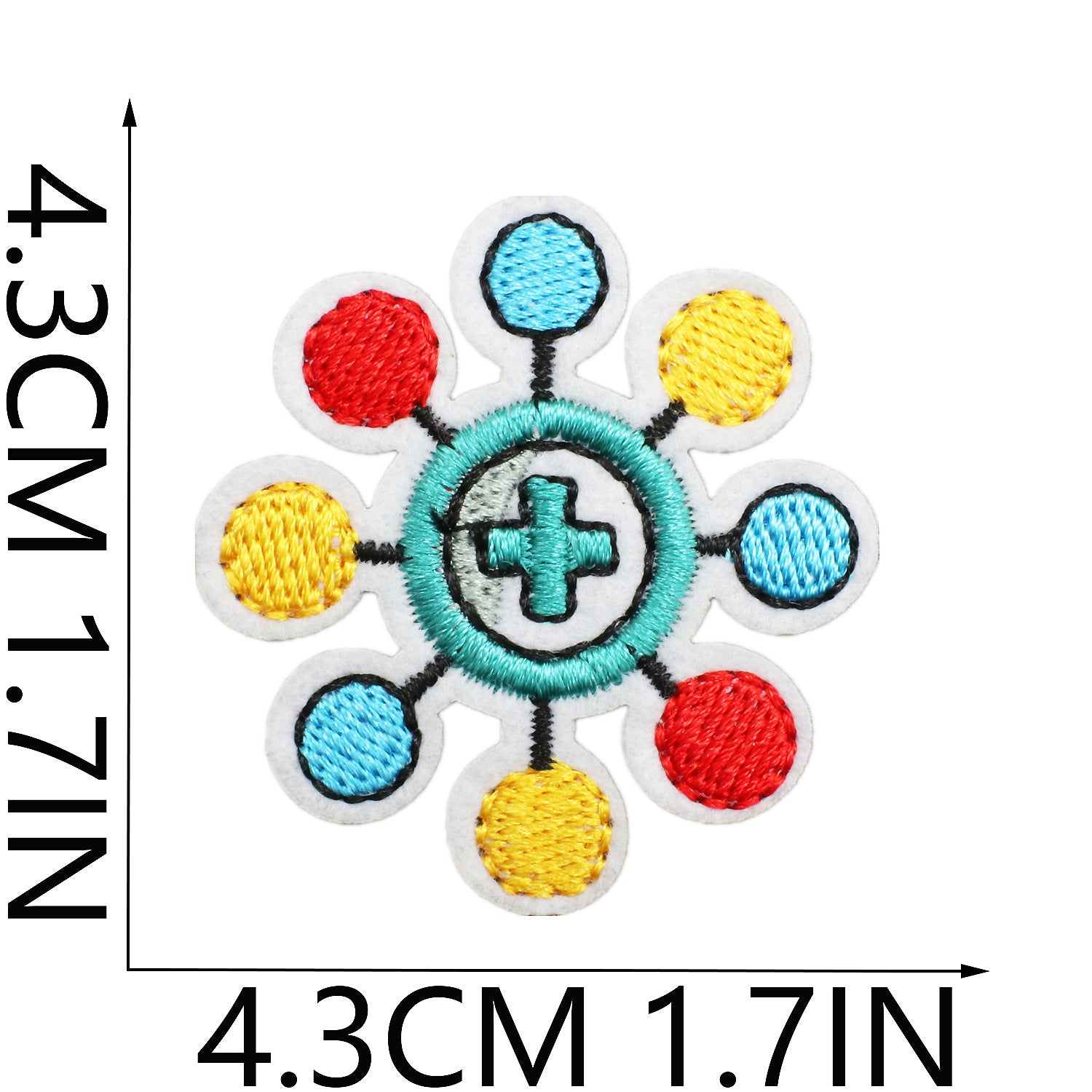 Wholesale Cartoon human organ embroidery patch medical equipment patch